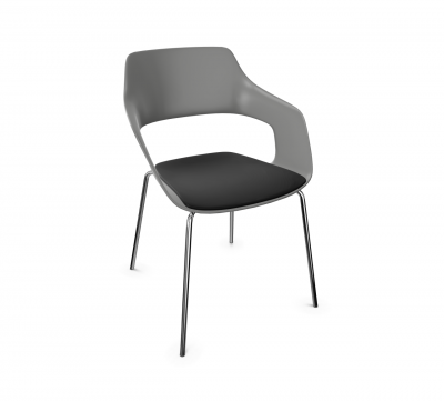 Occo Universal armchair with seat cushion Wilkhahn